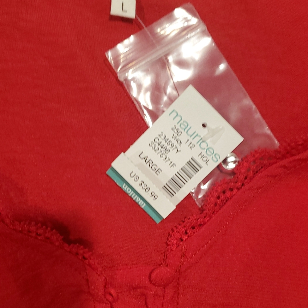 Maurices Red Blouse